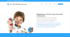 Desktop Screenshot of abc-kinderbetreuung.at